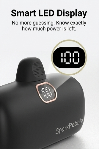 SparkPebble™ Mini Portable Charger (5000mAh)